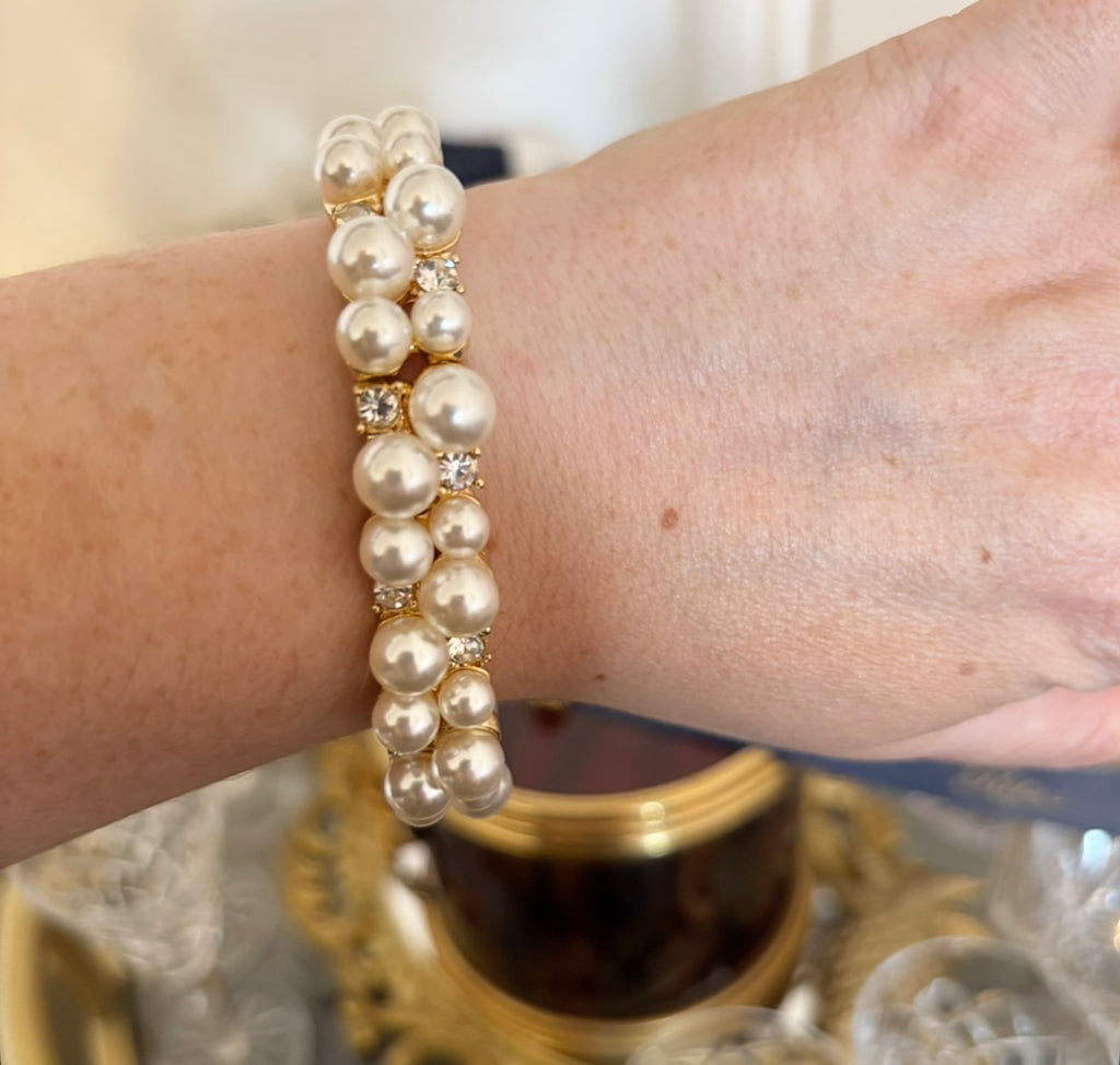 Gold and pearl bracelet- Joanna