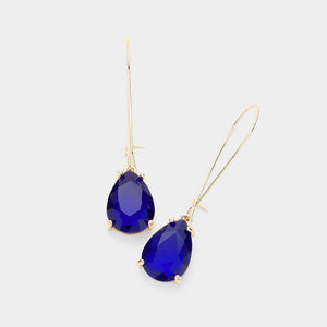 Teardrop Evening Earrings-Fleur