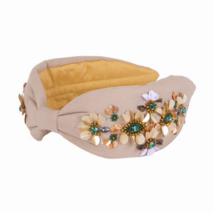 Floral  Embellished Headband- Moira