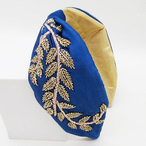 Royal Blue beaded headpiece-